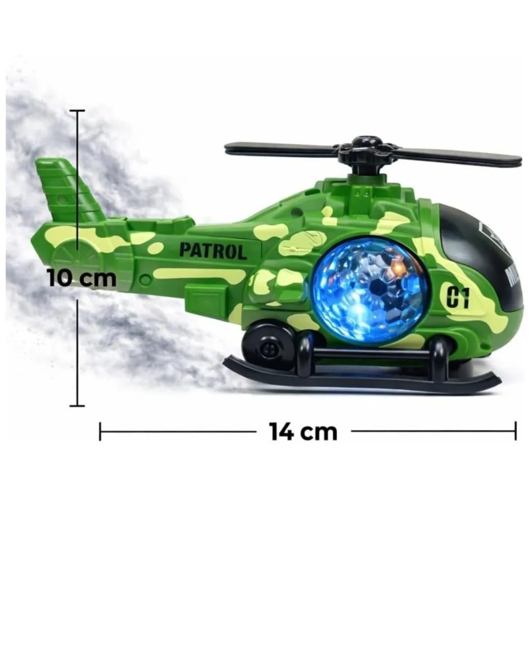 SPRAY Helikopter,Sesli,Işıklı ve Hareketli